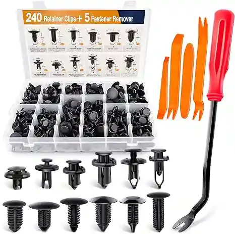 GOOACC GRC-33 240PCS Bumper Retainer Clips Kit: Your Solution for Hassle-Free Car Repairs