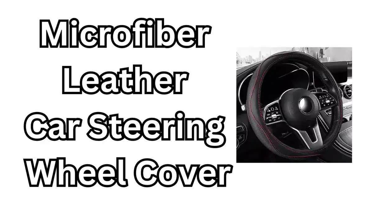 Microfiber Leather Car Steering Wheel Cover