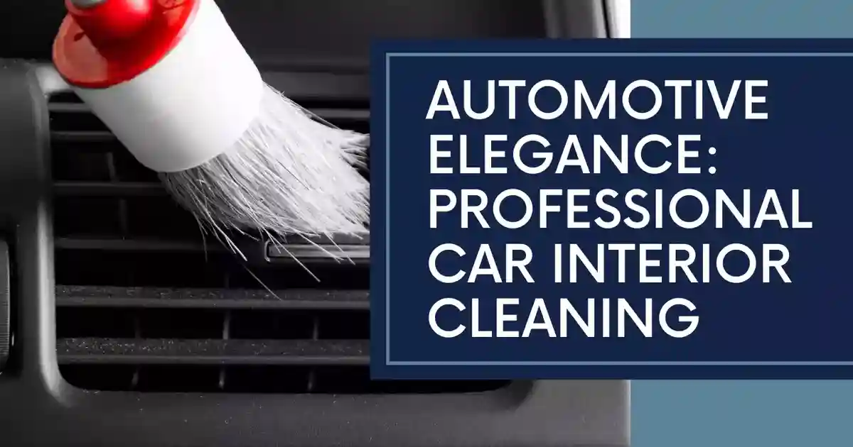 Automotive Elegance: Professional Car Interior Cleaning